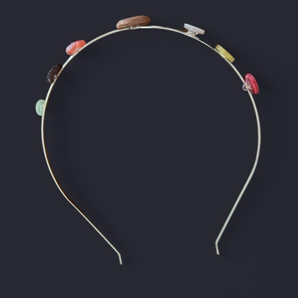 Colorful Button Headband